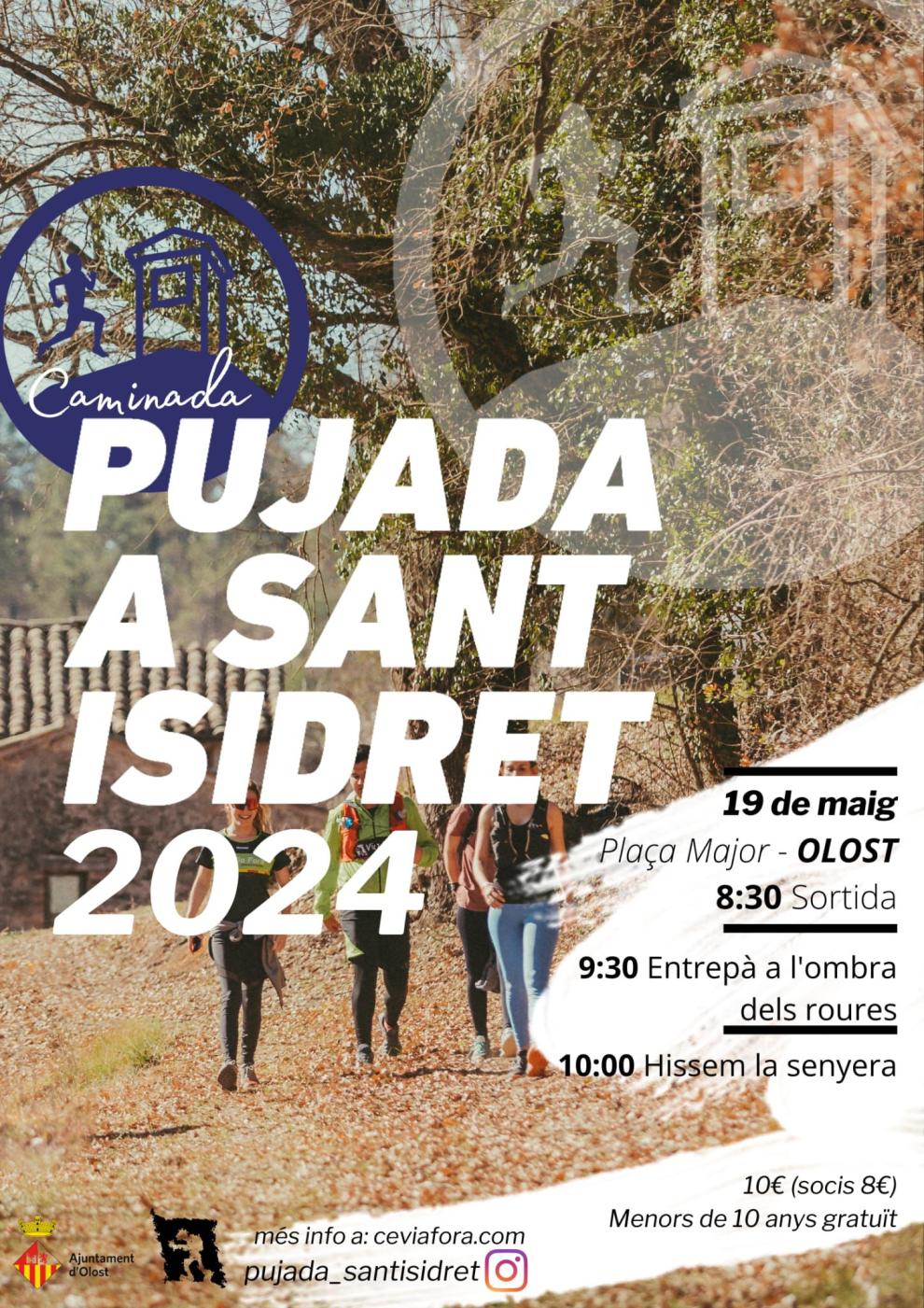 Caminada a Sant Isidret amb hissada de senyera